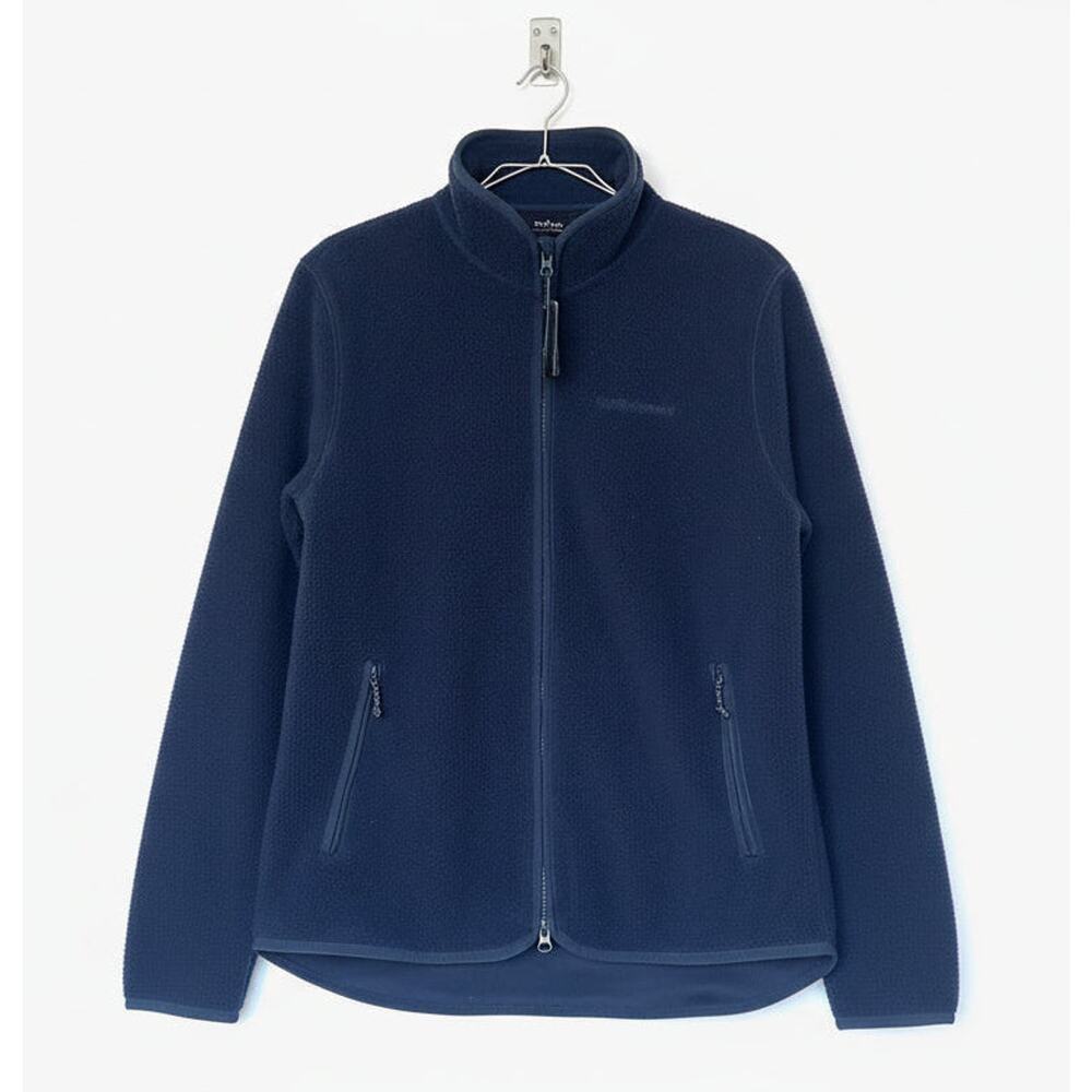 Peak Performance Pile Fleece Jacket Womens Medium Blue 2 Way Full Zip